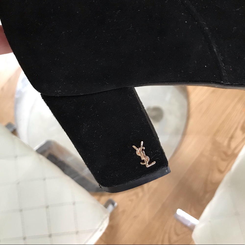 Saint Laurent loulou booties black size 40